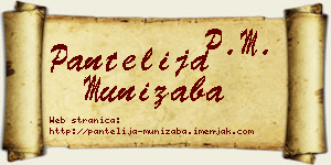 Pantelija Munižaba vizit kartica